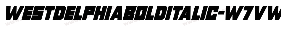 WestdelphiaBoldItalic-w7Vw字体转换