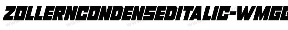 ZollernCondensedItalic-WMgG字体转换