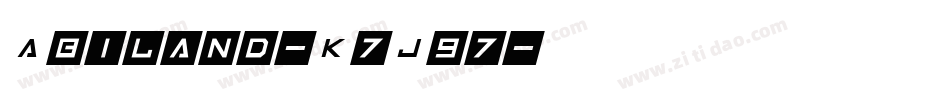 Abiland-K7J97字体转换