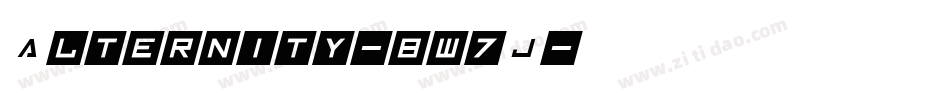 Alternity-8w7J字体转换