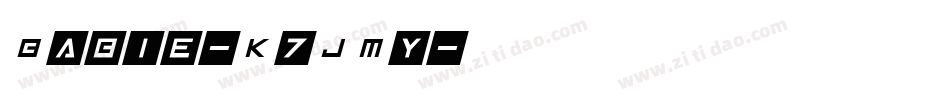 Babie-K7JMy字体转换