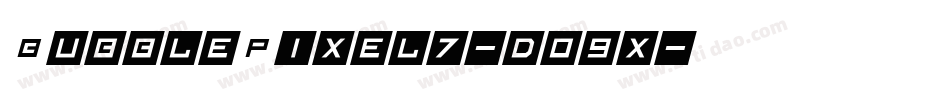 BubblePixel7-do9x字体转换