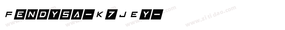 Fendysa-K7JEy字体转换