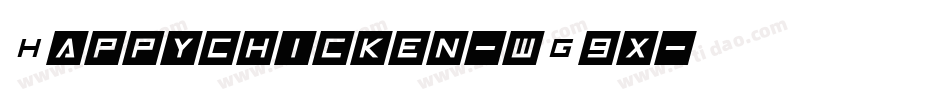 Happychicken-wG9x字体转换