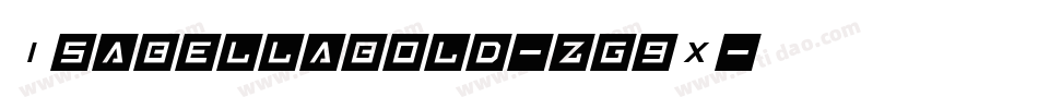 Isabellabold-zg9X字体转换