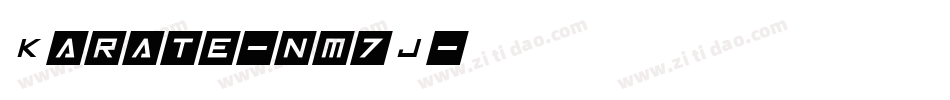 Karate-nm7J字体转换