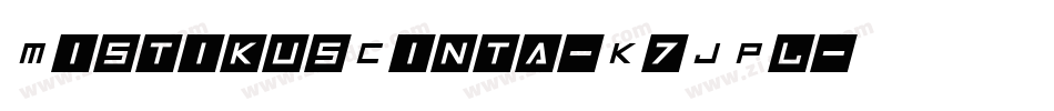MistikusCinta-K7JPl字体转换