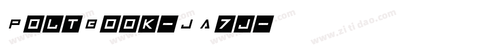 PoltBook-JA7j字体转换
