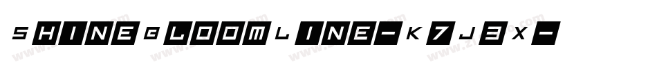 ShineBloomLine-K7J3X字体转换