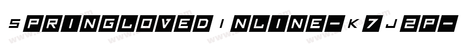 SpringlovedInline-K7J2p字体转换