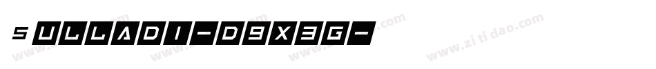 Sulladi-d9x3g字体转换 Sulladi-d9x3g字体转换