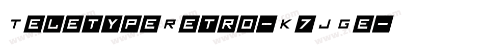 TeletypeRetro-K7JGe字体转换