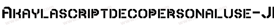 Akaylascriptdecopersonaluse-JD1M字体转换
