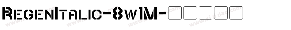 RegenItalic-8w1M字体转换