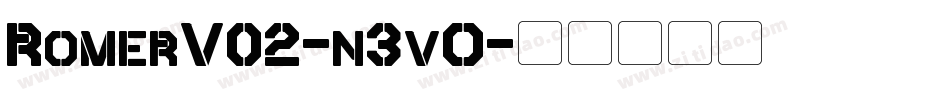 RomerV02-n3vO字体转换