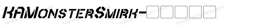 KAMonsterSmirk字体转换