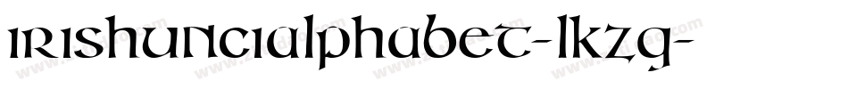 Irishuncialphabet-lKzq字体转换