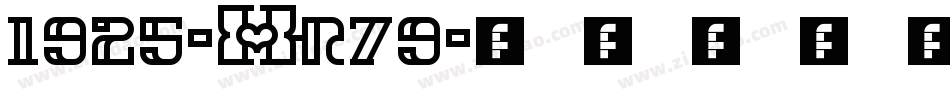 1925-Xr79字体转换