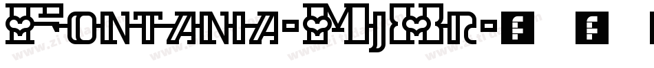 Fontania-MjXr字体转换