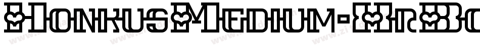 HonkusMedium-XrBo字体转换