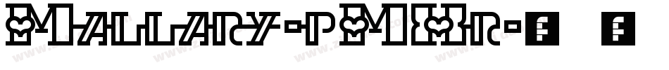 Mallary-pMXr字体转换