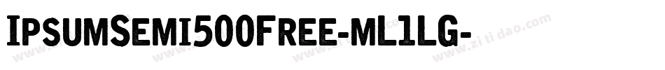 IpsumSemi500Free-mL1LG字体转换