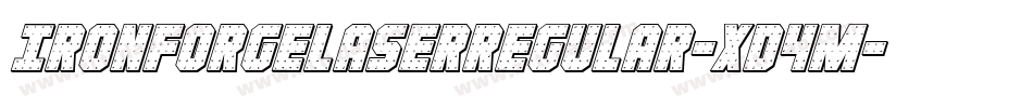 IronForgeLaserRegular-xD4m字体转换