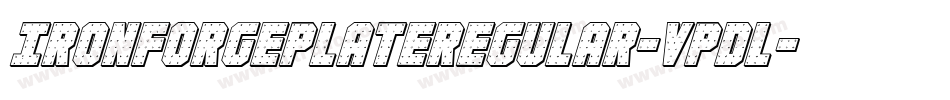 IronForgePlateRegular-VpDl字体转换