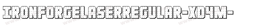 IronForgeLaserRegular-xD4m字体转换