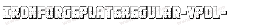 IronForgePlateRegular-VpDl字体转换