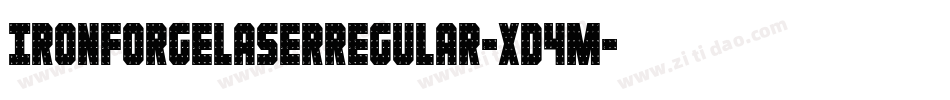 IronForgeLaserRegular-xD4m字体转换