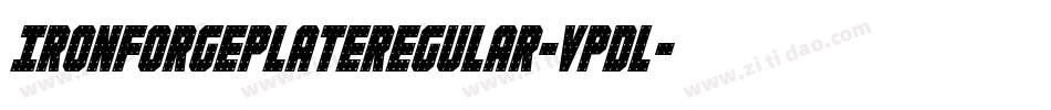 IronForgePlateRegular-VpDl字体转换