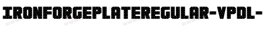 IronForgePlateRegular-VpDl字体转换