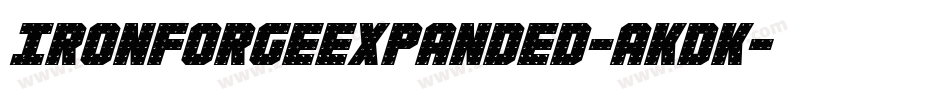 IronForgeExpanded-aKDK字体转换