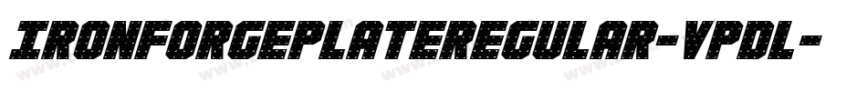 IronForgePlateRegular-VpDl字体转换