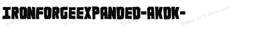 IronForgeExpanded-aKDK字体转换