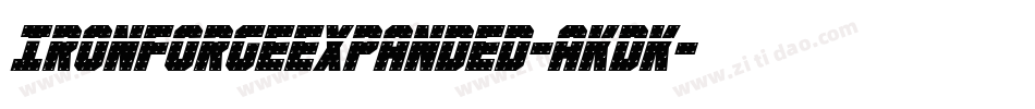 IronForgeExpanded-aKDK字体转换