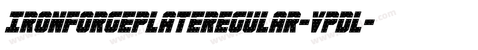 IronForgePlateRegular-VpDl字体转换