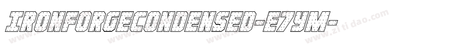IronForgeCondensed-e7ym字体转换
