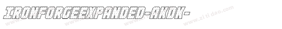 IronForgeExpanded-aKDK字体转换
