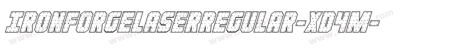 IronForgeLaserRegular-xD4m字体转换