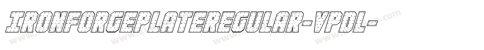IronForgePlateRegular-VpDl字体转换