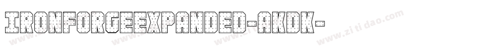 IronForgeExpanded-aKDK字体转换