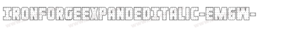 IronForgeExpandedItalic-Em6W字体转换