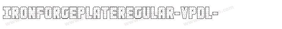 IronForgePlateRegular-VpDl字体转换