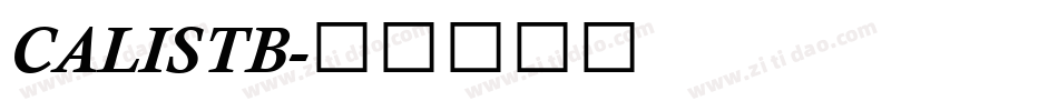 CALISTB字体转换