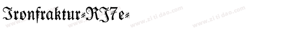Ironfraktur-RJ7e字体转换
