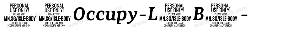 99Occupy-L9B3字体转换