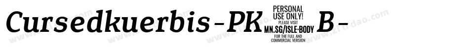 Cursedkuerbis-PK9B字体转换