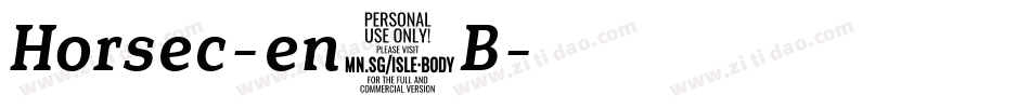 Horsec-en9B字体转换